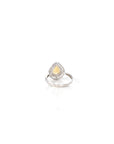 Baikalla Jewelry Gemstone Ring Sterling Silver Tear Drop Cut Citrine Ring