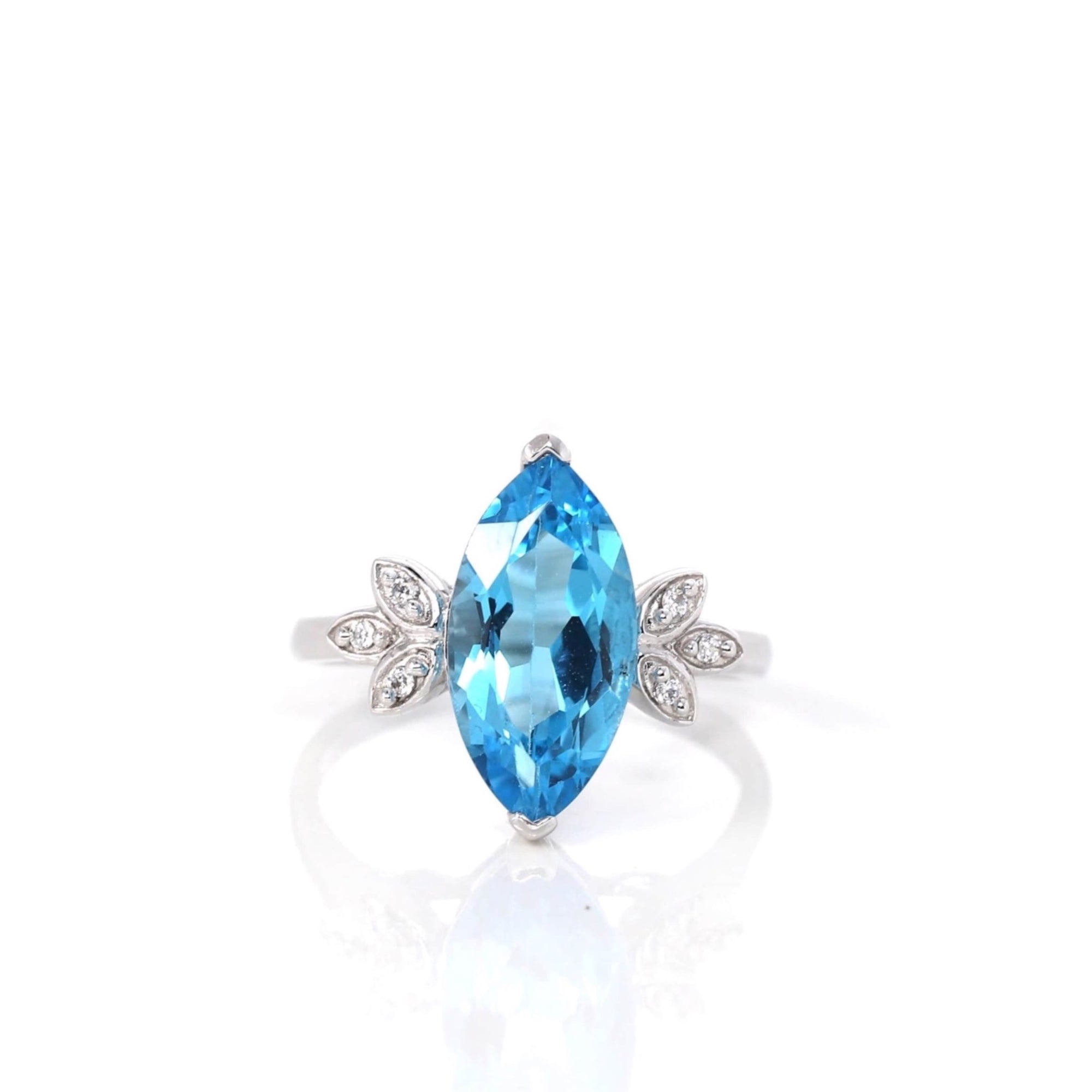 Baikalla Jewelry Silver Topaz Ring 6 Sterling Silver Sky Blue Topaz Ring