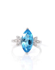 Baikalla Jewelry Silver Topaz Ring 6 Sterling Silver Sky Blue Topaz Ring