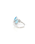 Baikalla Jewelry Silver Topaz Ring Sterling Silver Sky Blue Topaz Ring