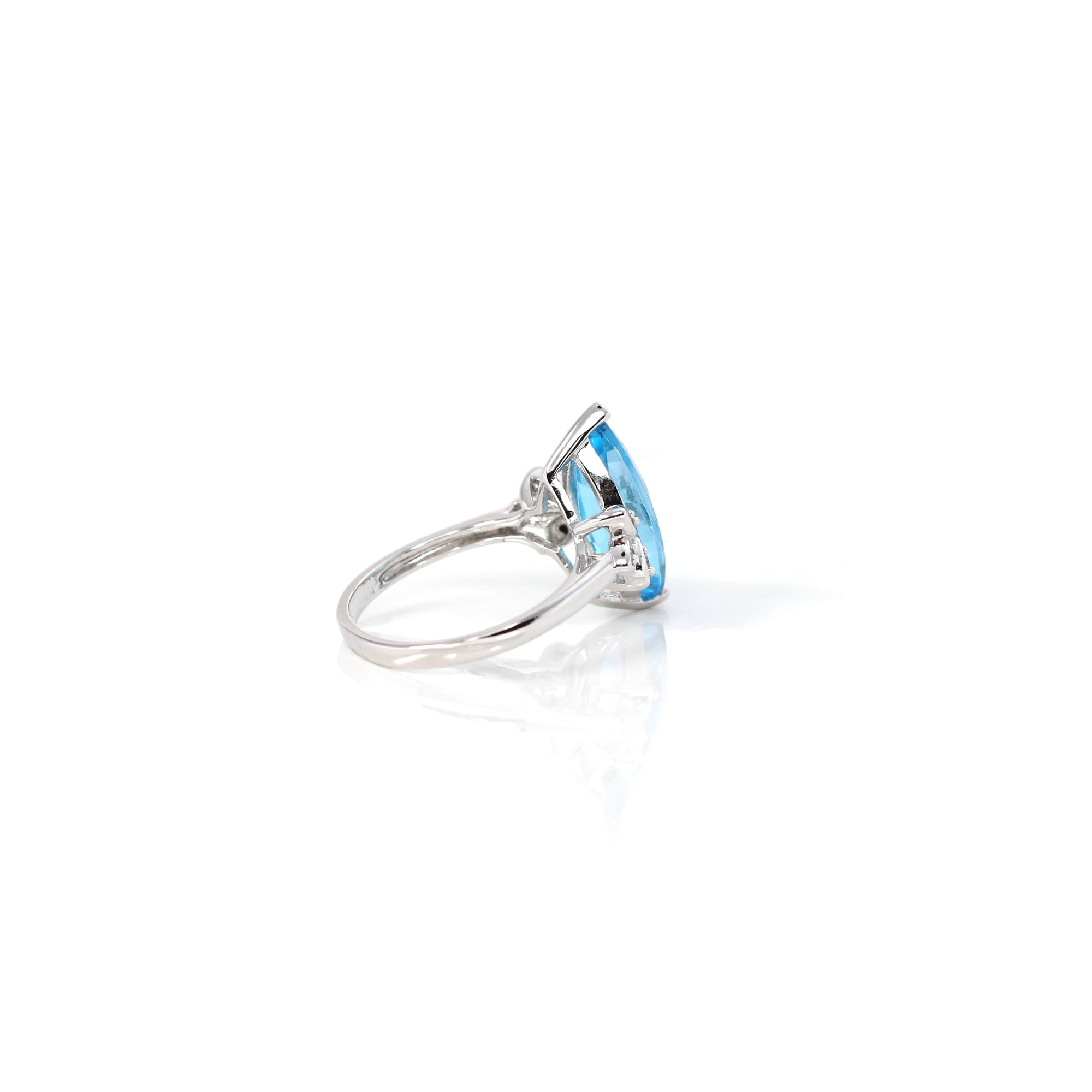 Baikalla Jewelry Silver Topaz Ring Sterling Silver Sky Blue Topaz Ring