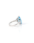 Baikalla Jewelry Silver Topaz Ring Sterling Silver Sky Blue Topaz Ring