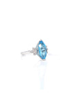 Baikalla Jewelry Silver Topaz Ring Sterling Silver Sky Blue Topaz Ring