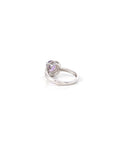 Baikalla Jewelry Gemstone Ring Sterling Silver Round Amethyst and Citrine Ring