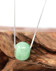 Baikalla Jewelry Jade Pendant Necklace Baikalla™ "Good Luck Button" Necklace Real Rich Green Jade Lucky KouKou Pendant Necklace