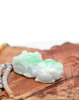 Baikalla Jewelry genuine jadeite carving Baikalla™ Pi Xiu Genuine Burmese Lavender Green Jadeite Jade PiXiu Pendant Necklace (FengShui Lucky)