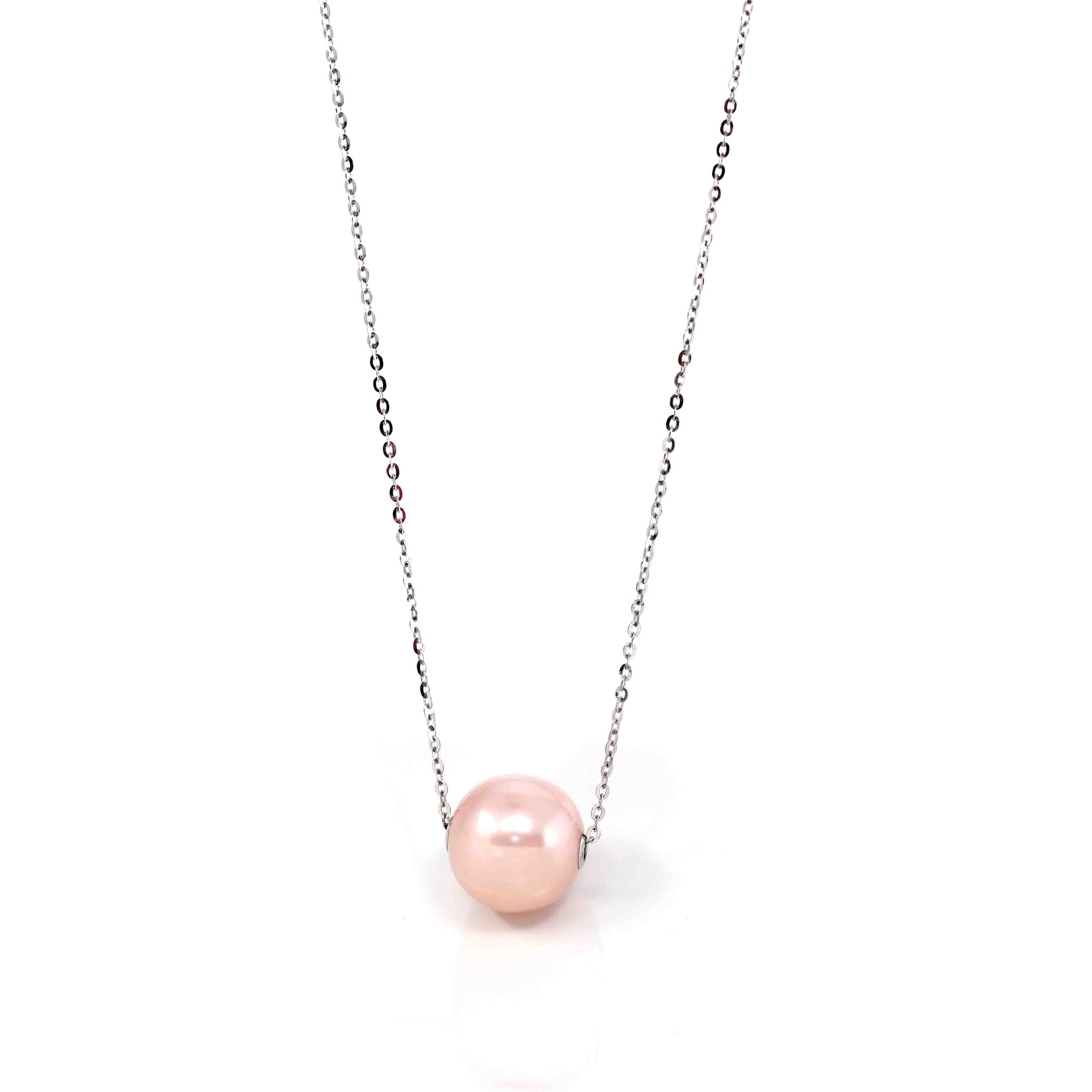 Baikalla Jewelry Gemstone Pendant Necklace Sterling Silver Culture Pink River Pearl Necklace