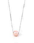 Baikalla Jewelry Gemstone Pendant Necklace Sterling Silver Culture Pink River Pearl Necklace