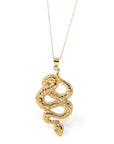 Baikalla Jewelry 14K Yellow Gold Pendant Pendant Only 14k Yellow Gold Snake Pendant