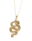 Baikalla Jewelry 14K Yellow Gold Pendant 14k Yellow Gold Snake Pendant