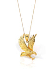 Baikalla Jewelry 14K Yellow Gold Pendant Pendant Only 14k Yellow Gold Eagle Pendant Necklace