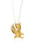 Baikalla Jewelry 14K Yellow Gold Pendant 14k Yellow Gold Eagle Pendant Necklace