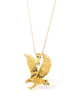 Baikalla Jewelry 14K Yellow Gold Pendant 14k Yellow Gold Eagle Pendant Necklace