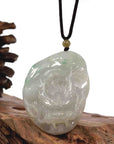 Baikalla Jewelry Jade Carving Necklace Baikalla "Roaring Dragon" Natural Jadeite Jade Lavender Green Pendant Necklace For Men, Collectibles.