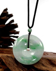 Baikalla Jewelry Jade Pendant Necklace Baikalla "Good Luck Button" Jadeite Jade Lucky KouKou Pendant Necklace