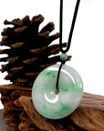 Baikalla Jewelry Jade Pendant Necklace Baikalla "Good Luck Button" Jadeite Jade Lucky KouKou Pendant Necklace