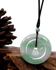 Baikalla Jewelry Jade Pendant Necklace Baikalla "Good Luck Button" Jadeite Jade Lucky KouKou Pendant Necklace