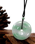 Baikalla Jewelry Jade Pendant Necklace Baikalla "Good Luck Button" Jadeite Jade Lucky KouKou Pendant Necklace