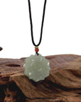 Baikalla Jewelry Jade Pendant Necklace Baikalla Genuine White Nephrite Jade Lotus Pendant Necklace