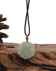 Baikalla Jewelry Jade Pendant Necklace Baikalla Genuine White Nephrite Jade Lotus Pendant Necklace