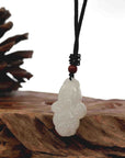 Baikalla Jewelry Jade Pendant Necklace Baikalla Genuine Mutton Fat White Nephrite Jade  BaiCai (Lucky Cabbage) Pendant Necklace