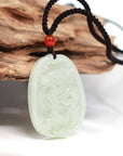 Baikalla Jewelry Jade Pendant Necklace Baikalla™ Genuine HeTian White Nephrite Jade Dragon Pendant Necklace