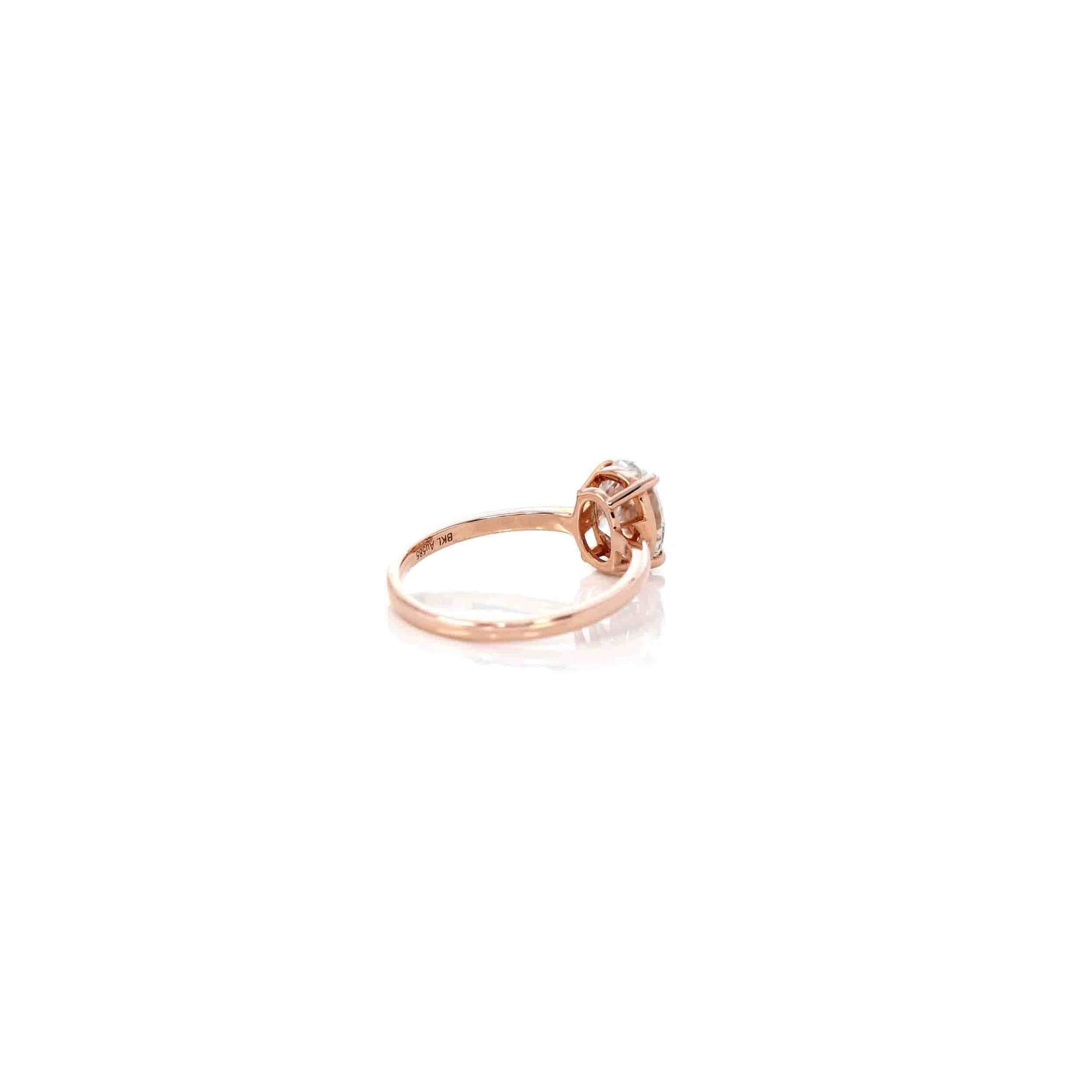 Baikalla Sterling Silver Moissanite Ring 14k Rose Gold Moissanite 1CT Oval  Engagement Ring