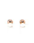 Baikalla Jewelry Gold Gemstone Earrings 18k Classic Rose Gold Pearl Earrings 2 in 1