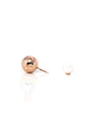 Baikalla Jewelry Gold Gemstone Earrings 18k Classic Rose Gold Pearl Earrings 2 in 1