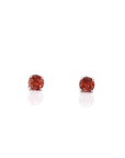 Baikalla Jewelry Gold Gemstone Earrings 14k White Gold Natural Red Sunstone Earrings