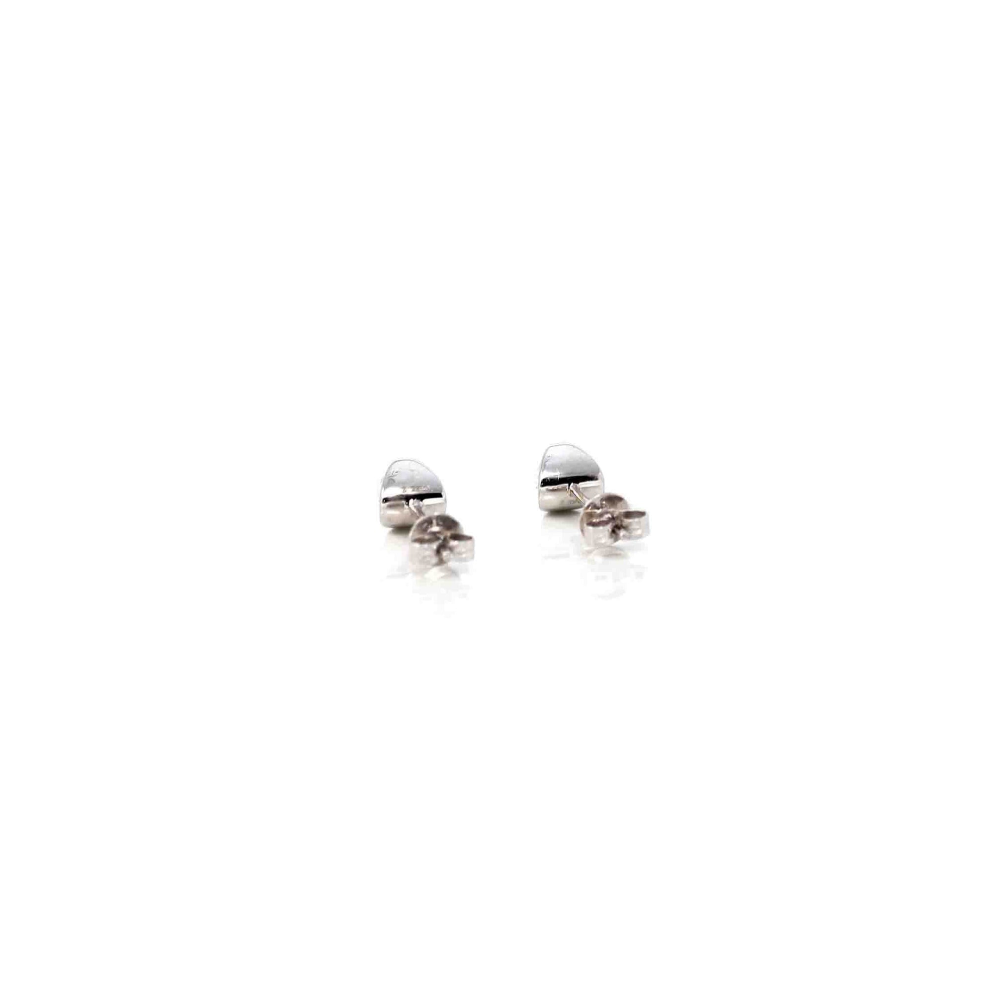 Baikalla Jewelry Gold Gemstone Earrings 18k Classic White Gold Natural Diamond Earrings