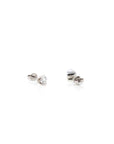 Baikalla Jewelry Gold Gemstone Earrings 18k Classic White Gold Natural Diamond Earrings