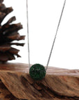 Baikalla Jewelry Jade Pendant Necklace Baikalla™ "Good Luck Button" Necklace Real Rich Green Jade Lucky KouKou Pendant Necklace