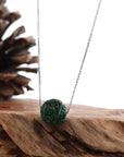 Baikalla Jewelry Jade Pendant Necklace Baikalla™ "Good Luck Button" Necklace Real Rich Green Jade Lucky KouKou Pendant Necklace