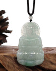 Baikalla Jewelry Jade Guanyin Pendant Necklace Baikalla "Goddess of Compassion" Genuine Burmese Jadeite Jade Guanyin Lotus Necklace