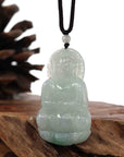 Baikalla Jewelry Jade Guanyin Pendant Necklace Baikalla "Goddess of Compassion" Genuine Burmese Jadeite Jade Guanyin Lotus Necklace