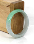 Baikalla Jewelry Jadeite Jade Bangle Bracelet Baikalla Genuine Burmese Green Jadeite Jade Oval Bangle (53.53 mm) 