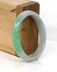 Baikalla Jewelry Jadeite Jade Bangle Bracelet Baikalla Genuine Burmese Green Jadeite Jade Oval Bangle (53.53 mm) 