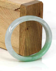 Baikalla Jewelry Jadeite Jade Bangle Bracelet Baikalla Genuine Burmese Green Jadeite Jade Oval Bangle (53.53 mm) 