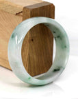 Baikalla Jewelry Jadeite Jade Bangle Bracelet Baikalla Genuine Burmese Green Jadeite Jade Oval Bangle (59.70 mm) 