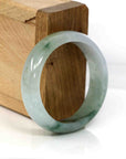 Baikalla Jewelry Jadeite Jade Bangle Bracelet Genuine Burmese Ice Blue Oval Jadeite Jade Bangle (50.95 mm) 