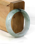 Baikalla Jewelry Jadeite Jade Bangle Bracelet Genuine Burmese Ice Blue Oval Jadeite Jade Bangle (50.95 mm) 