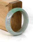 Baikalla Jewelry Jadeite Jade Bangle Bracelet Baikalla Genuine Burmese Green Jadeite Jade Oval Bangle (51.44 mm) 