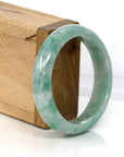 Baikalla Jewelry Jadeite Jade Bangle Bracelet Baikalla Classic Green Natural Jadeite Jade Bangle (56.54 mm) 