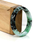 Baikalla Jewelry Jadeite Jade Bangle Bracelet "Classic Bangle" Genuine Burmese Green Jadeite Jade Bangle (56.94 mm ) 