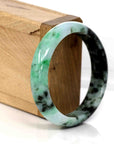 Baikalla Jewelry Jadeite Jade Bangle Bracelet "Classic Bangle" Genuine Burmese Green Jadeite Jade Bangle (56.94 mm ) 