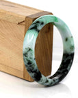 Baikalla Jewelry Jadeite Jade Bangle Bracelet "Classic Bangle" Genuine Burmese Green Jadeite Jade Bangle (56.94 mm ) 