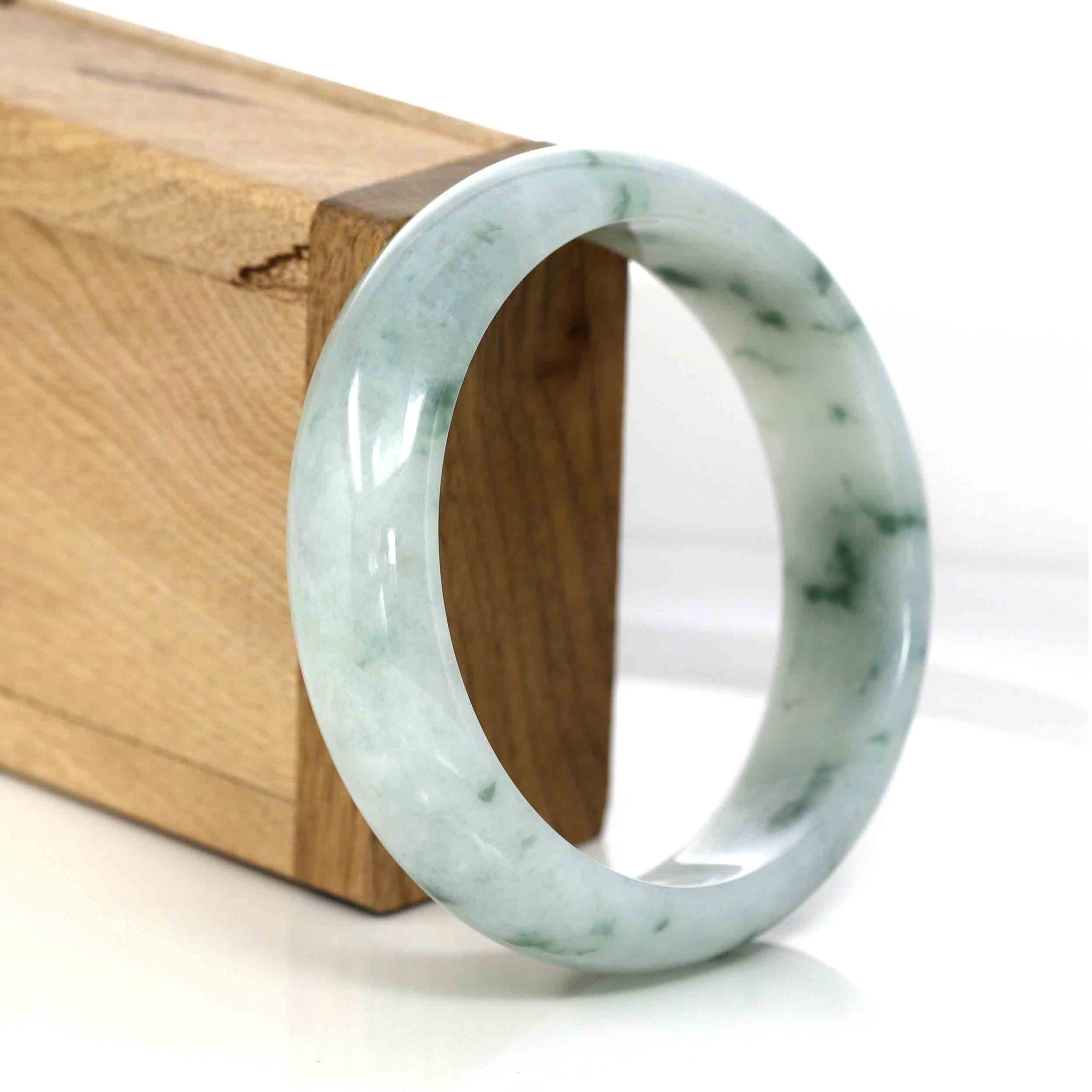 Baikalla Jewelry Jadeite Jade Bangle Bracelet Baikalla Classic Real Jade Jadeite Bangle Bracelet (60.31 mm)