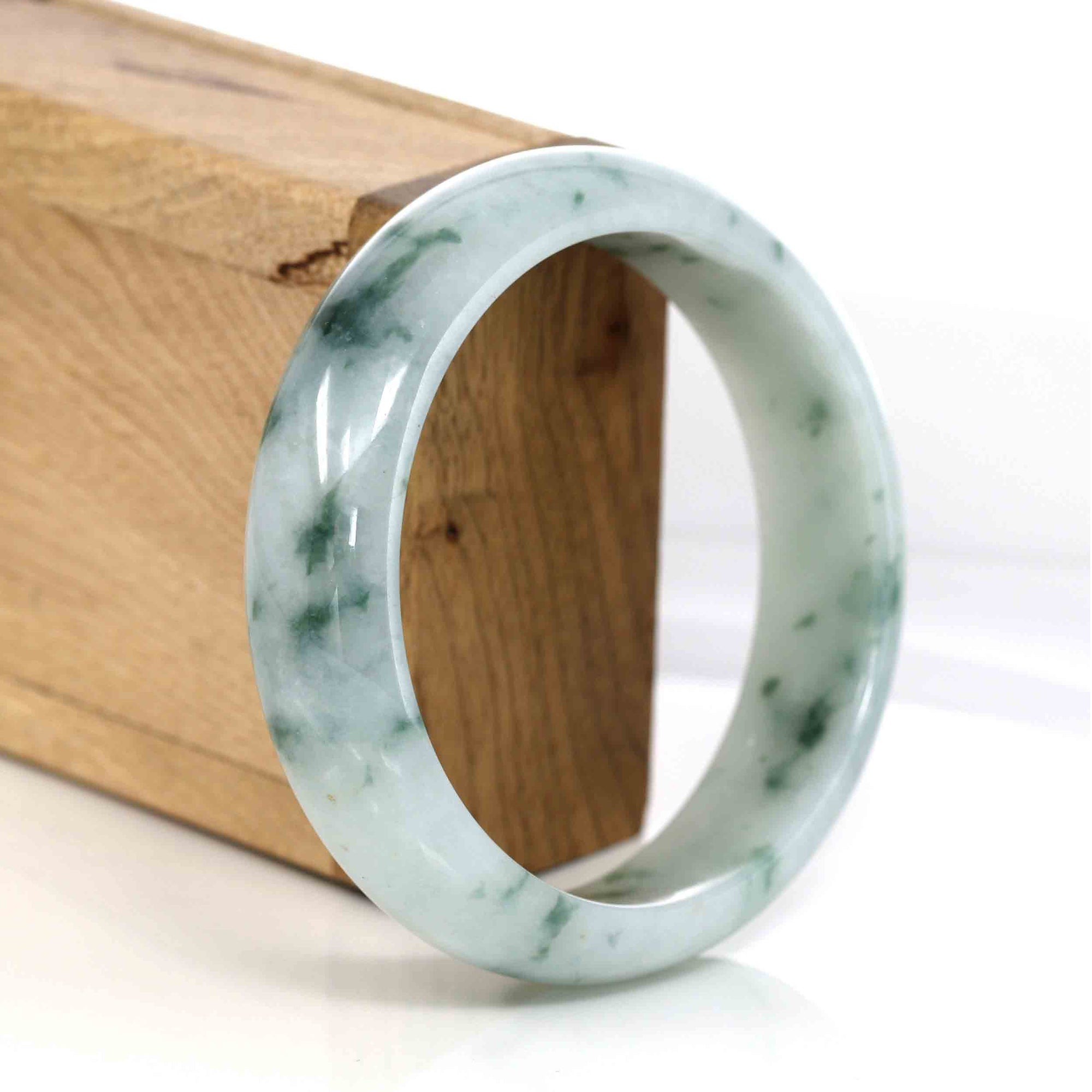 Baikalla Jewelry Jadeite Jade Bangle Bracelet Baikalla Classic Real Jade Jadeite Bangle Bracelet (60.31 mm)#308