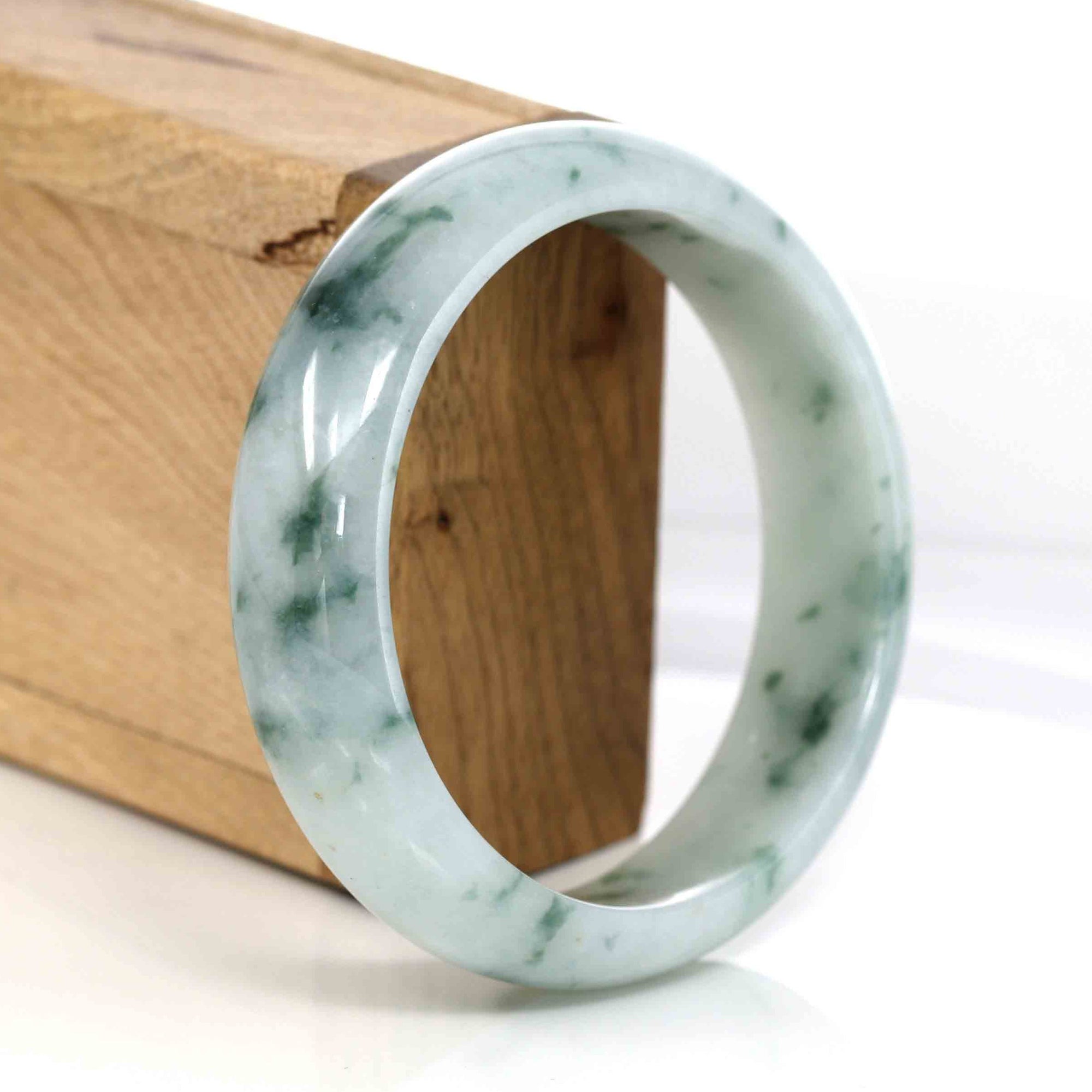 Baikalla Jewelry Jadeite Jade Bangle Bracelet Baikalla Classic Real Jade Jadeite Bangle Bracelet (60.31 mm)#308